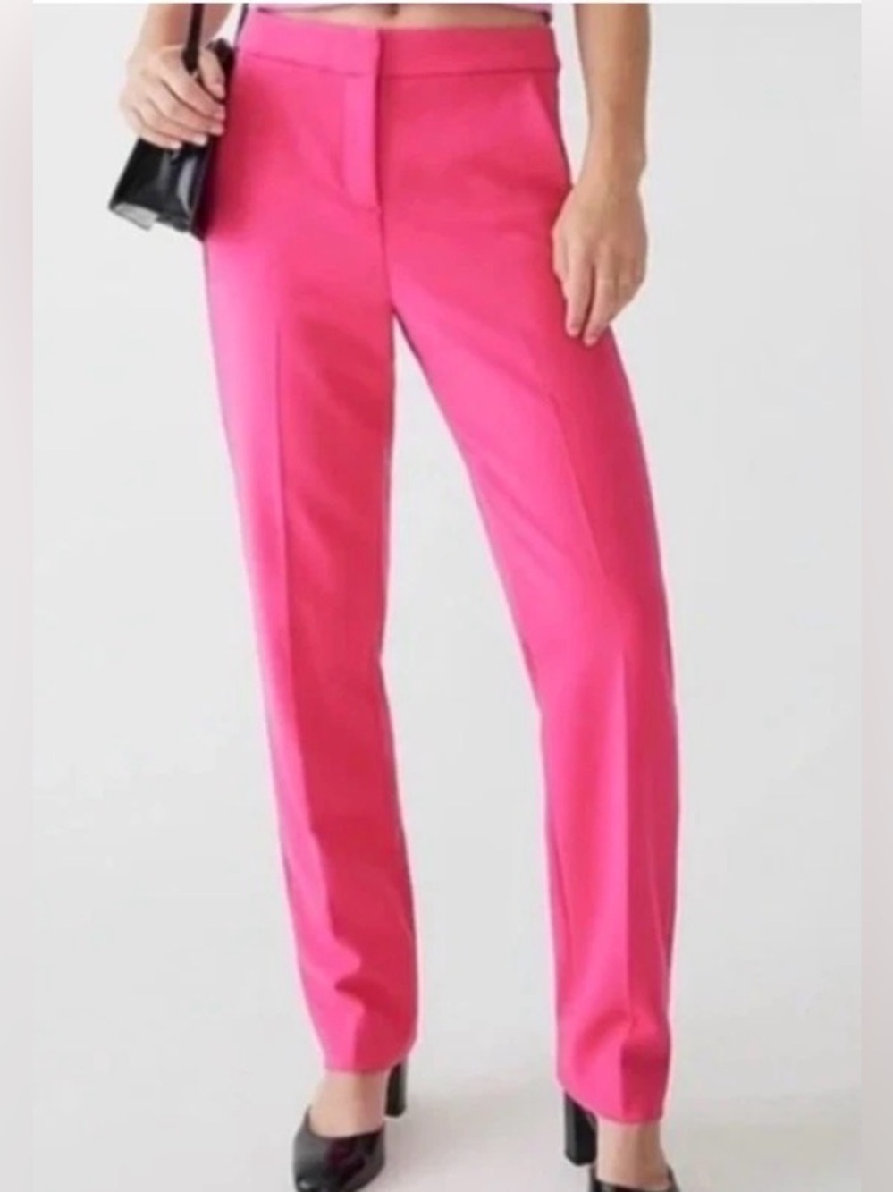 Jcrew Kate straight leg pants in dark pink